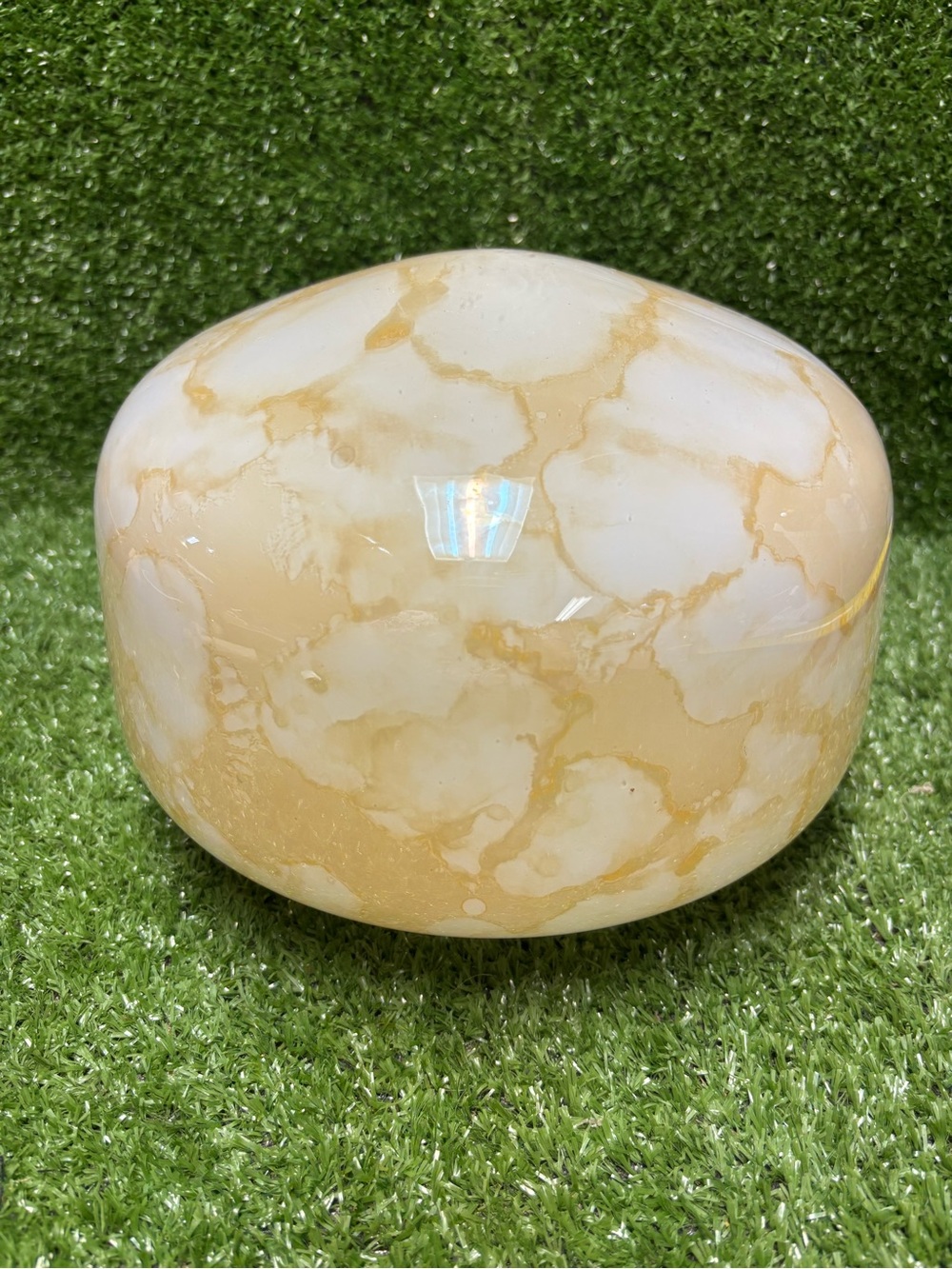 Vintage Cream Marble Glass Ceiling Light Shade